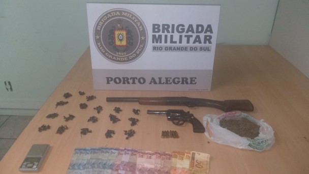 20º BPM apreende adolescente por tráfico e porte ilegal de arma de fogo