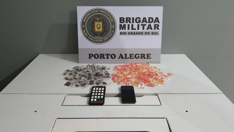 20º BPM prende casal por tráfico de entorpecentes Brigada Militar