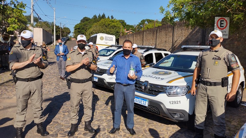 Brigada Militar de São Leopoldo recebe 11 viaturas semiblindadas