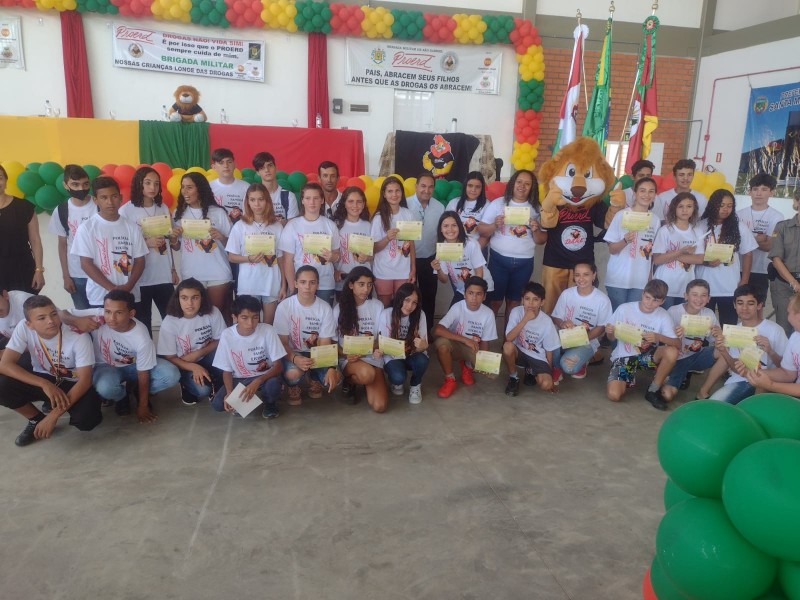 SANTA MARGARIDA DO SUL REALIZA FORMATURA PROERD Brigada Militar