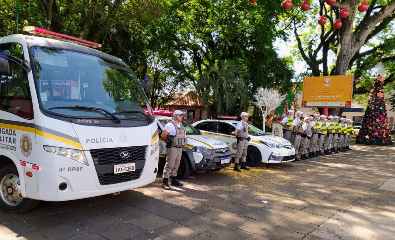 Alunos Sargentos reforçam o policiamento em Santo Ângelo Brigada Militar