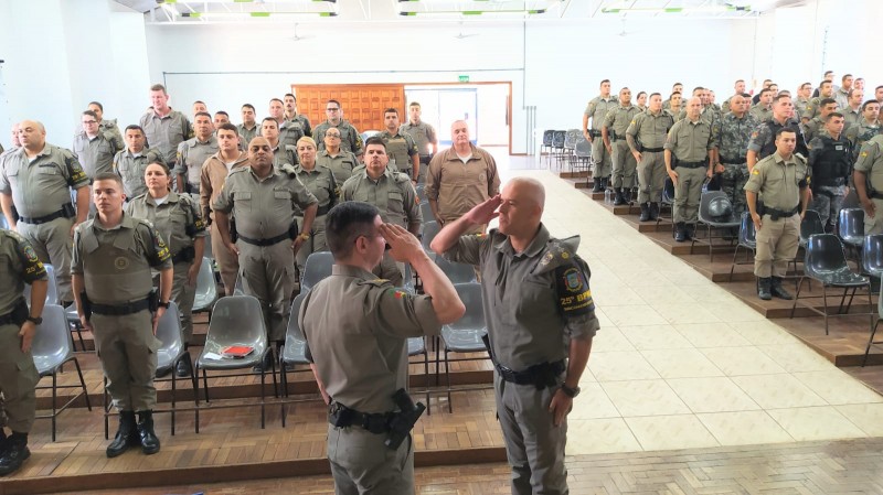 Comando Do 25 BPM Realiza Encontro Efetivo Brigada Militar