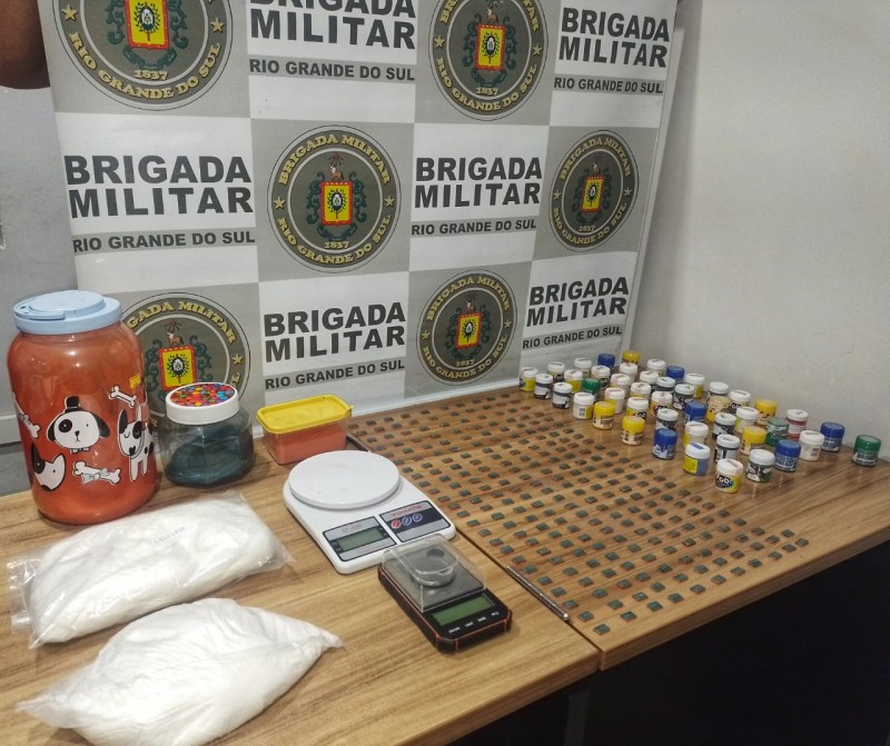 BM de Venâncio Aires apreende mais de 200 comprimidos de ecstasy