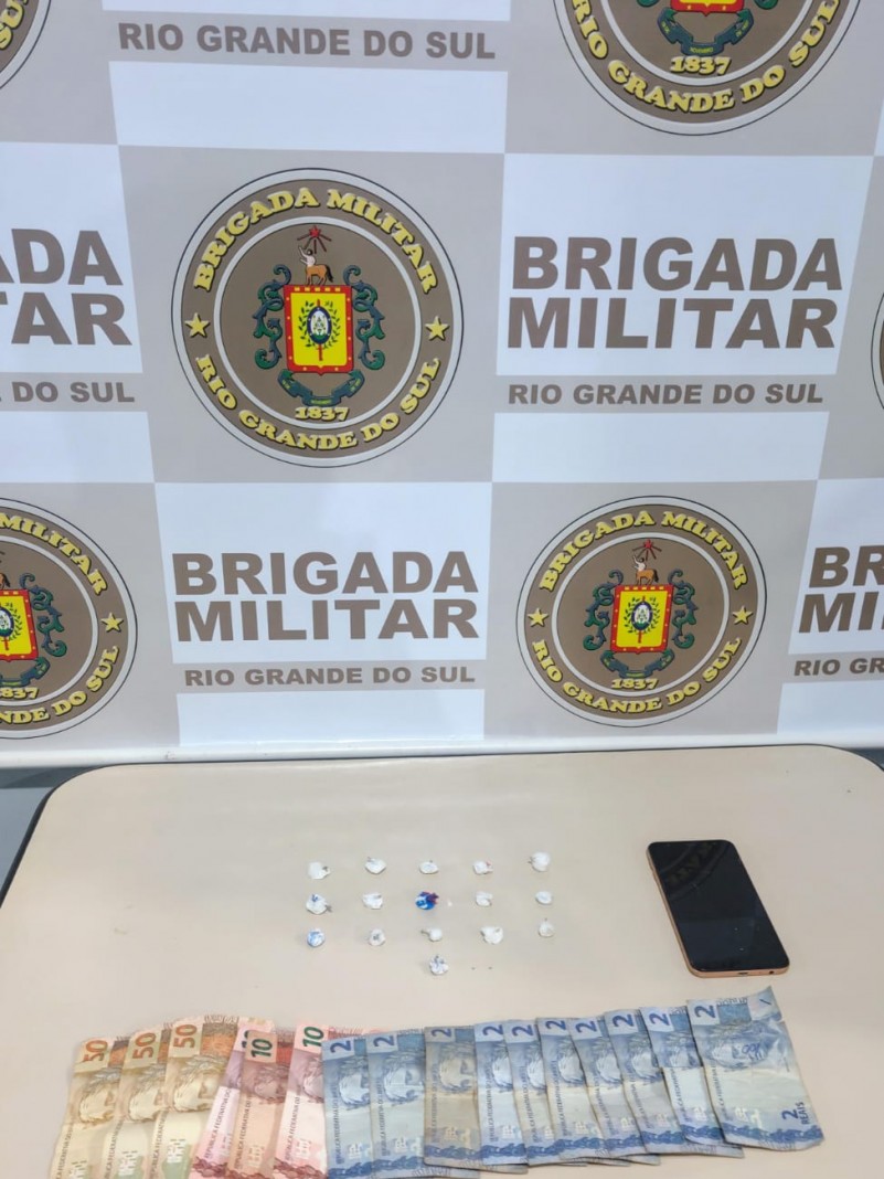 Brigada Militar prende dois homens por tráfico em Bozano Brigada Militar