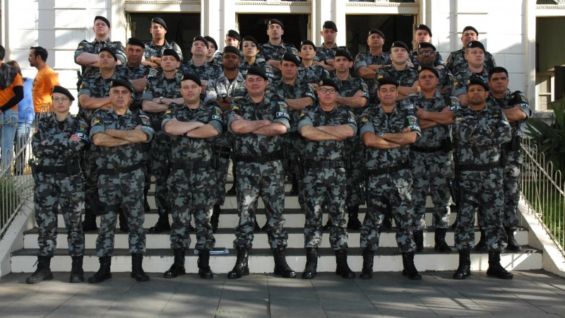 2º Batalhão de Polícia de Choque em homenagem na Câmara de Vereadores de Santa Maria