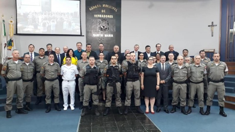 Homenagem aos Policiais Militares de Santa Maria 