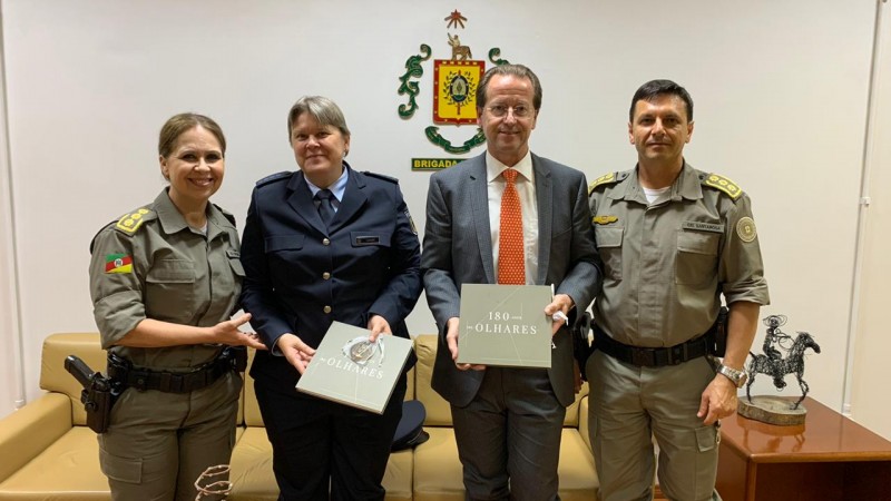Visita representantes da Polícia Federal Alemã