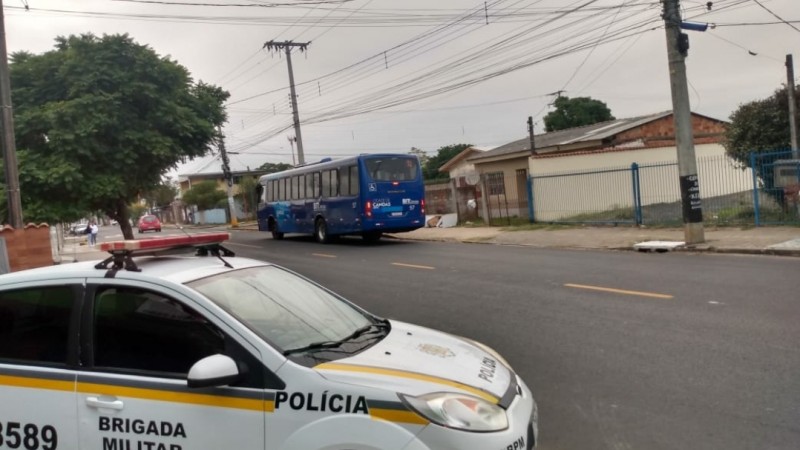 Policiamento nas paradas de ônibus