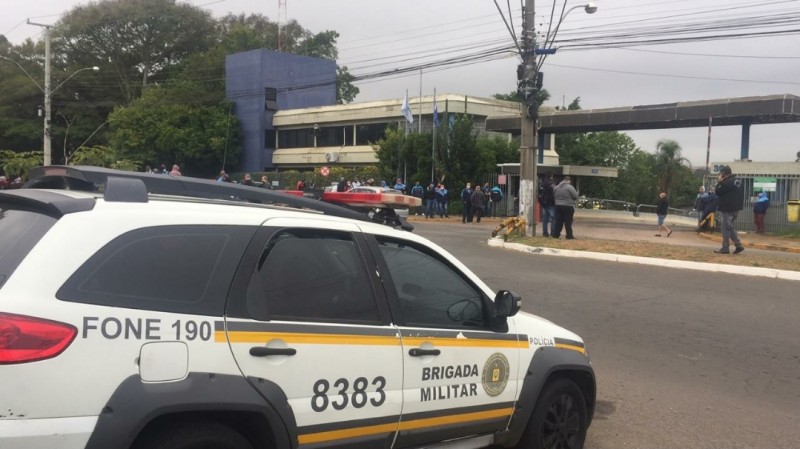 Policiamento parada de ônibus