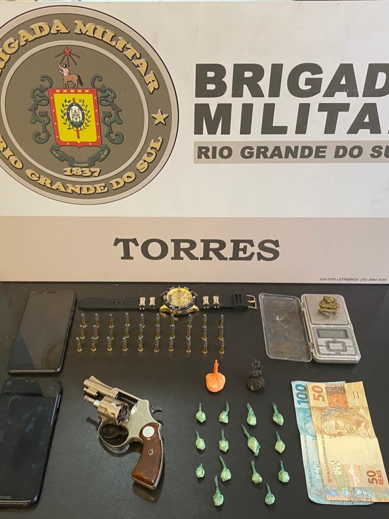Apreensões feitas em Torres