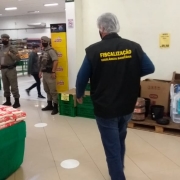 pms fazendo segurança dos fiscais