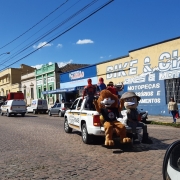 viaturas em carreata