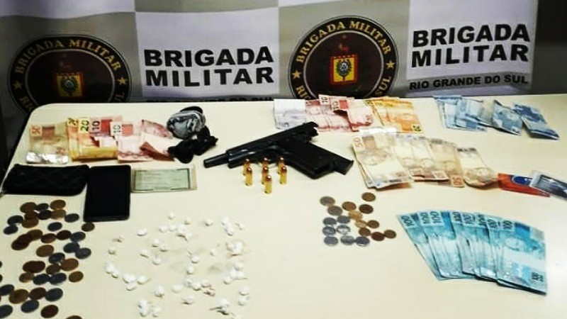 Prisão por tráfico de drogas e porte ilegal de arma 16out20