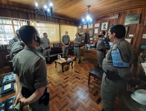 Comandante-Geral da BM visita Polo de Ensino do Vale do Rio Pardo