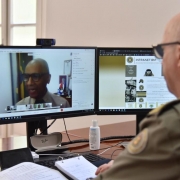 Diretor do Departamento de Ensino Tenente-Coronel Marcus Vinicius Gonçalves Oliveira