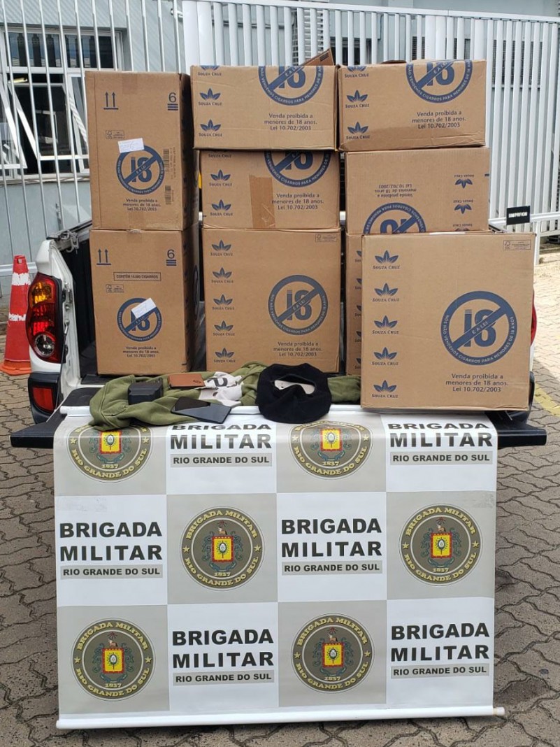 apreensão de carga de cigarro roubado