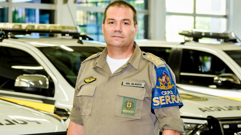 Cel Glauco Comandante do CRPO/Serra