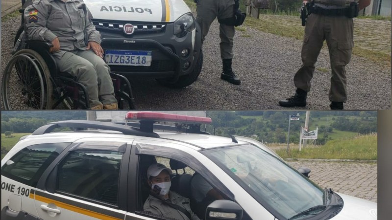 CAROL CONHECENTO O QUARTEL A A VIATURA DA BRIGADA MILITAR