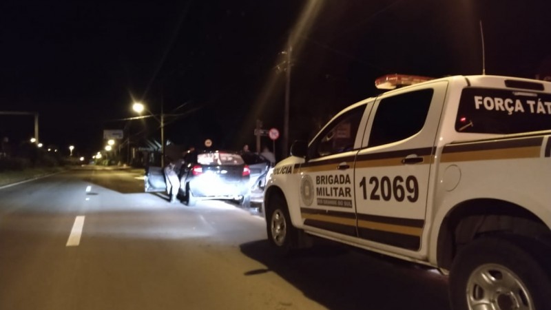 veículo abordado pela BM onde estava a autora