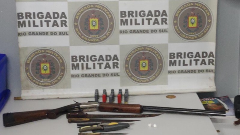 Patrulha Rural do 18° BPM prenderam por porte ilegal de arma de fogo