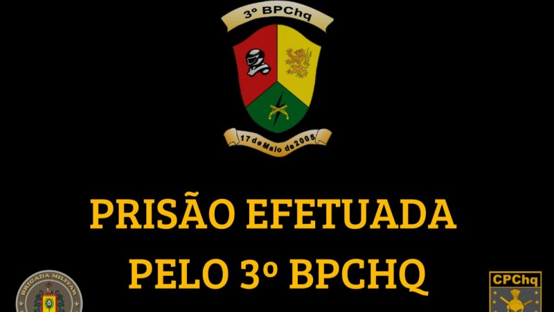 Prisão Efetuada pelo 3º BPChq