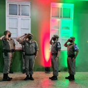 Formatura de Aposição das Platinas nos novos cadetes da Brigada Militar