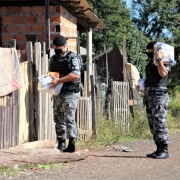 Doação de alimentos para famílias carentes em Canoas