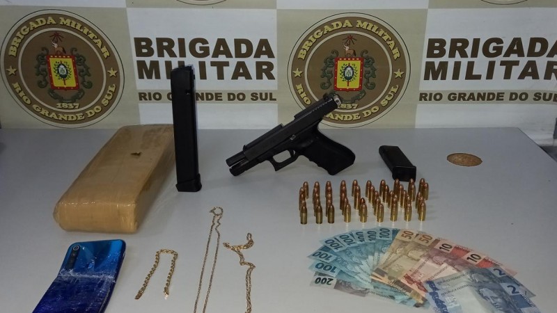 18ºBPM prende por porte ilegal de arma de fogo e tráfico de drogas