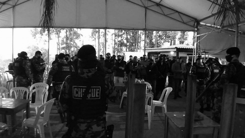 Festa clandestinha encerrada