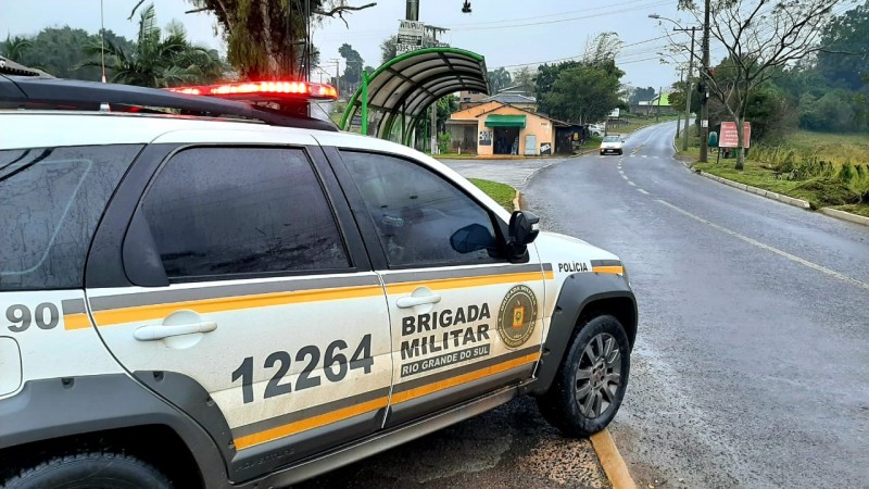 Policiamento na cidade de Nova Santa Rita