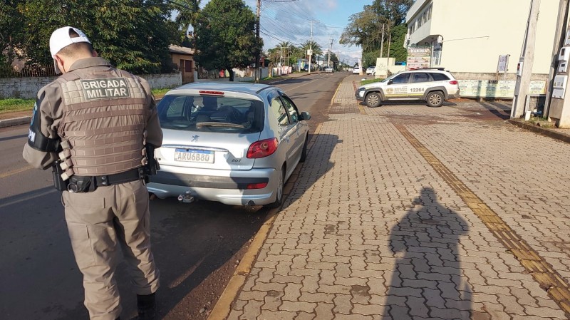 Policiamento na cidade de Nova Santa Rita
