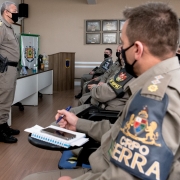 Reunião Comando da BM na Serra