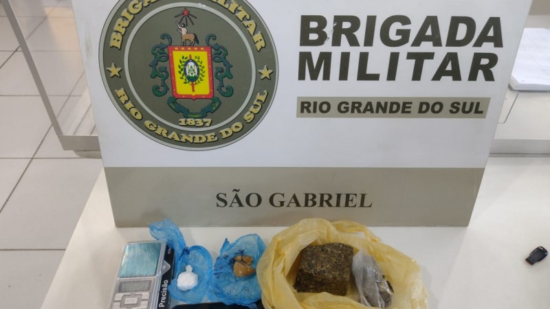 Materiais apreendidos