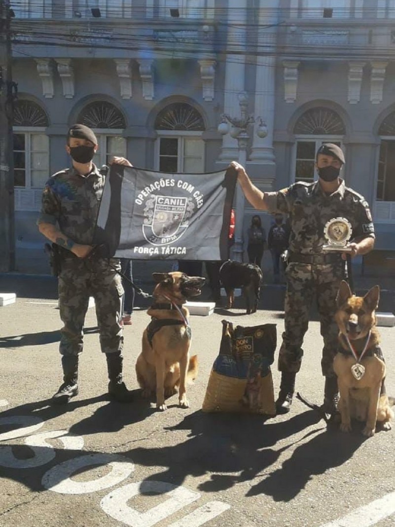 Canil Setorial do Comando Regional de Polícia Ostensiva do Vale do Rio Pardo recebe homenagem
