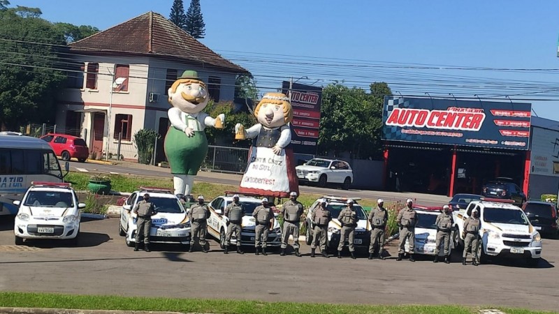 23º BPM realiza Operação Plano Tático Operacional da Brigada Militar Visibilidade e presença policial