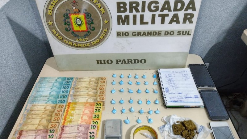 BM de Rio Pardo prende homem por tráfico de drogas