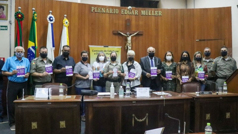 Patrulha Maria da Penha Participa de Audiência Pública na Câmara de Vereadores de Cachoeira do Sul