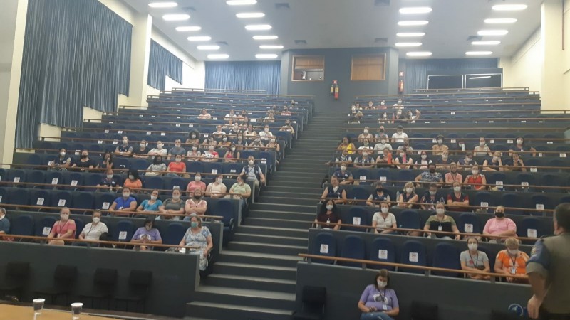 BM de Santa Cruz do Sul palestra para agentes de Saúde do Município