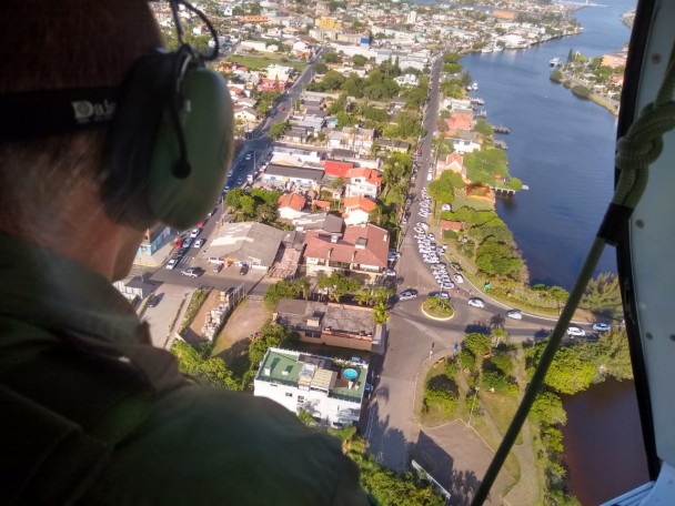 Imagem registrada pelo Operador da aeronave do Batalho de Aviao da Brigada Militar