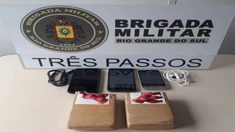 Brigada Militar prende homem por tráfico de drogas em Três Passos