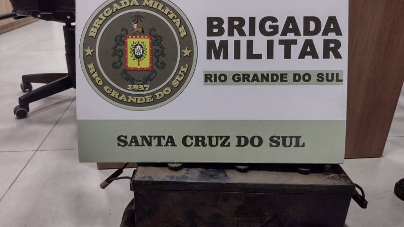 Brigada Militar de Santa Cruz do Sul prende dupla por furto qualificado