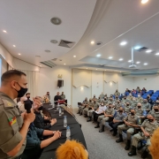Formatura de encerramento do Curso Nacional de Formação de Mentores do Programa Educacional de Resistência às Drogas e à Violência 