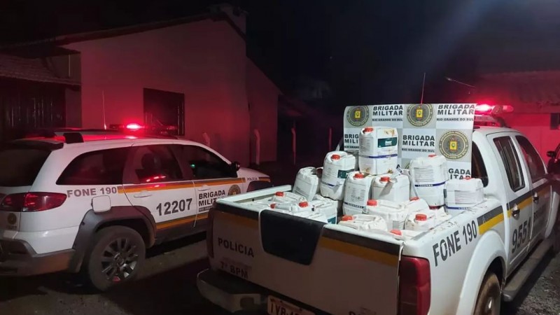Brigada Militar prende homem por contrabando de agrotóxicos em Crissiumal