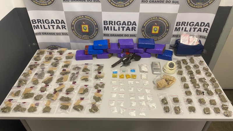 apreensão drogas e arma
