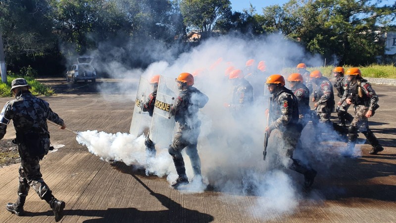 Policiais Militares Da Força Tática Do 26º Bpm Realizam Estágio De Qualificação Brigada Militar 