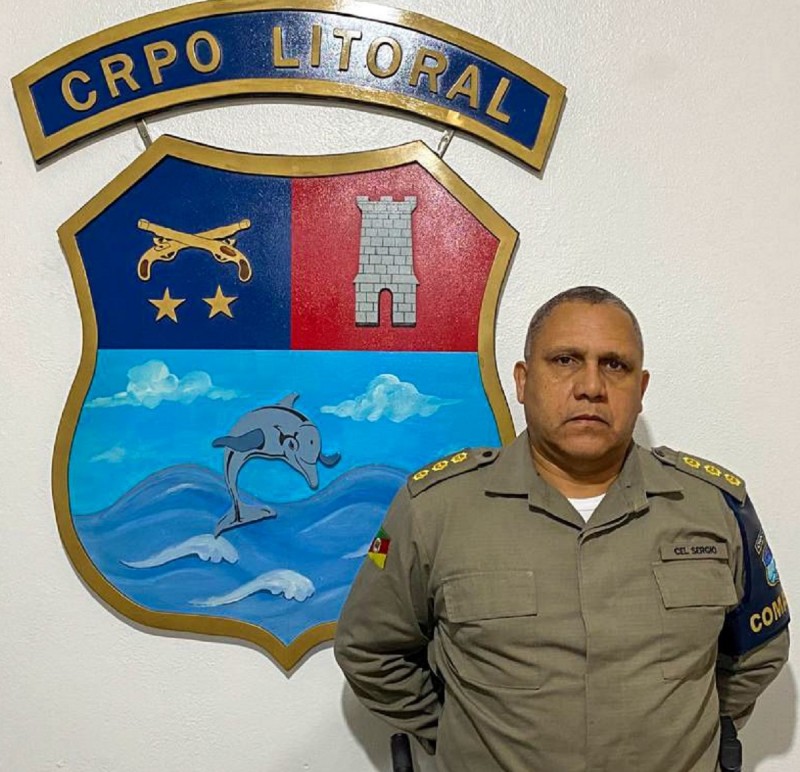 Cel Sergio Gonçalves dos Santos - comandante do CRPO Litoral