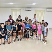 1º RPMon recebe visita de alunos da escola Augusto Ruschi. 