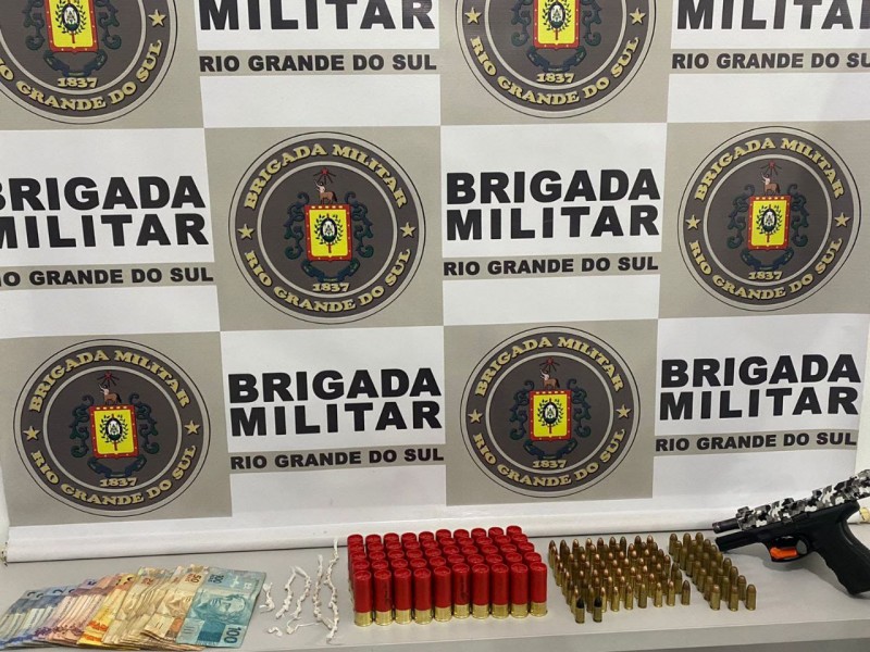 Brigada Militar Prende Homem Por Tráfico De Drogas E Porte Ilegal De