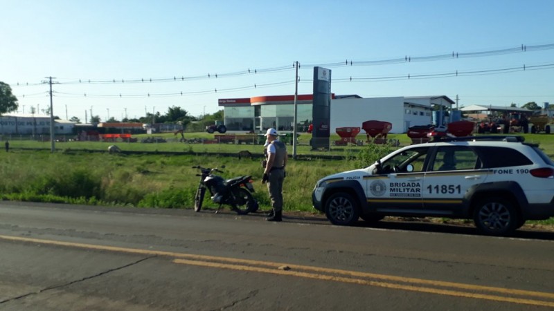 apreensão de moto furtada em alegrete