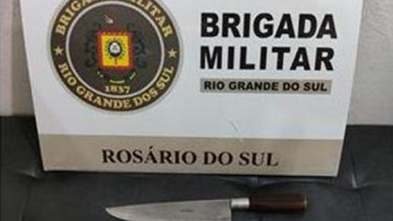 Arma branca apreendida  